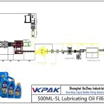 Automatic 500ML-5L Lubricating Oil Filling Line Automatyczna linia do napełniania olejem smarowym 500ML-5L