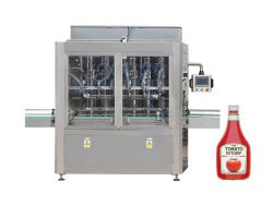 Opakowanie pomidorowe słoik ketchup napełnianie opakowania